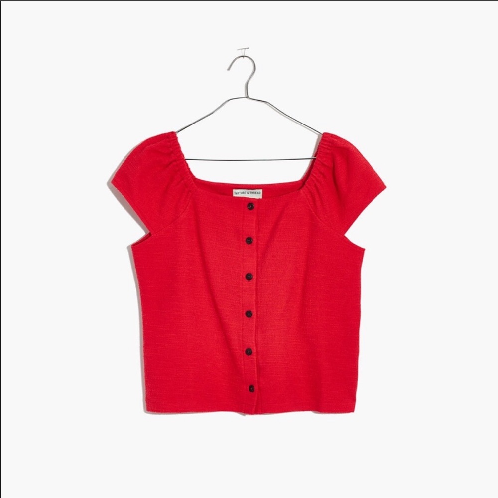 Madewell Button Front Top